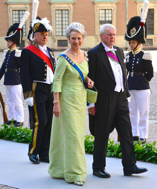 Le père d'Hubertus et la princesse Benedikte de Danemark
