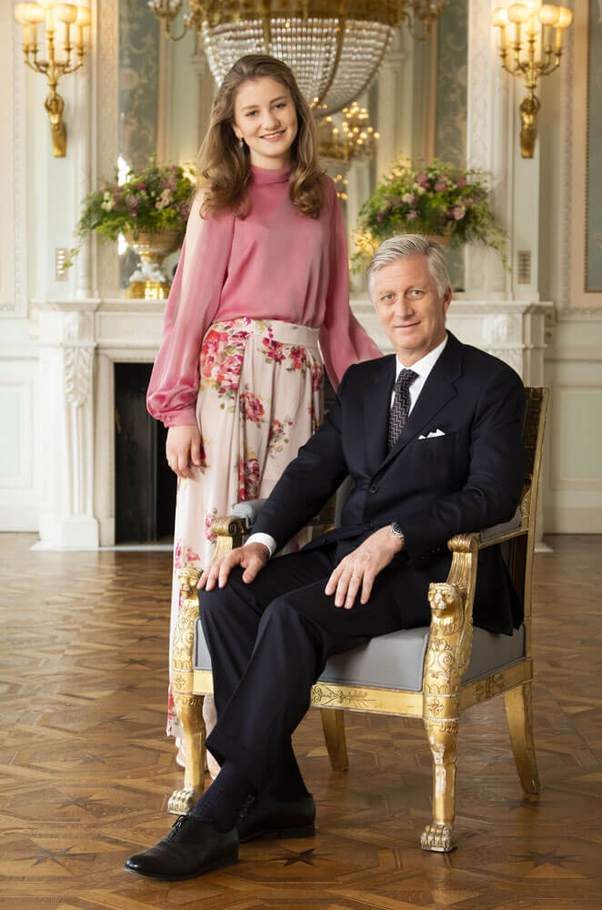 La princesse Elisabeth et le roi Philippe de Belgique