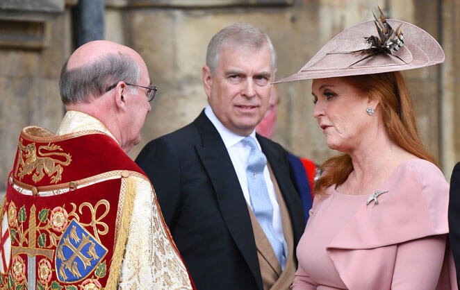 Le doyen de Westminster, le prince Andrew et Sarah Ferguson