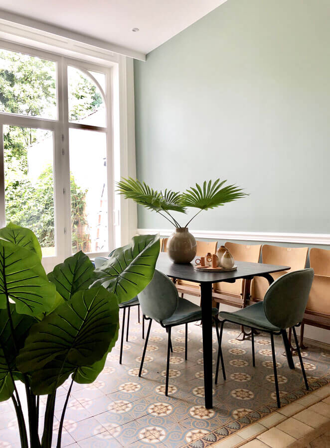 Une cuisine partagée dans une habitation en coliving de la startup Colife