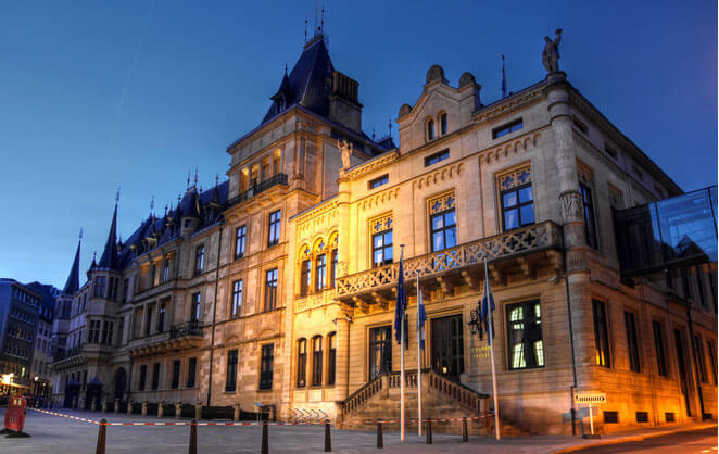 Le palais grand-ducal à Luxembourg