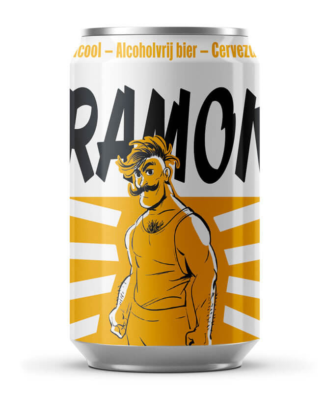 Une cannette de la bière sans alcool Ramon de la brasserie Roman pour la Tournée Minérale