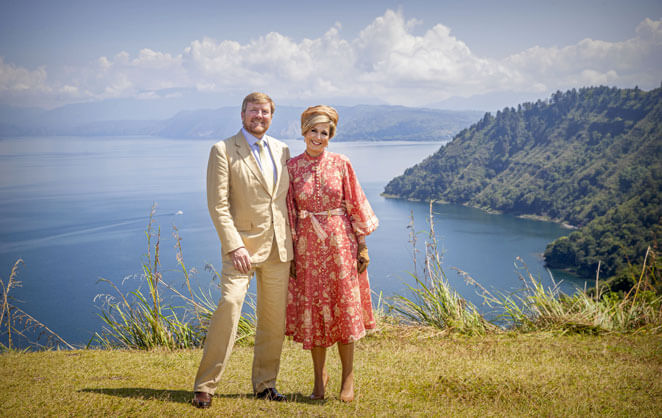 Willem-Alexander et Maxima, le roi et la reine des Pays-Bas, en voyage officiel en Indonésie