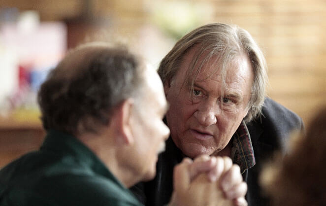 Une scène du film Des hommes du réalisateur belge Luca Belvaux avec Gérard Depardieu et Jean-Pierre Darroussin