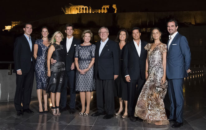 Le roi, la reine et leurs enfants, la famille royale de Grèce