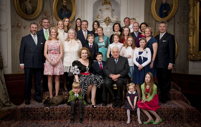 La famille du prince et de la princesse Carl de Wurtemberg