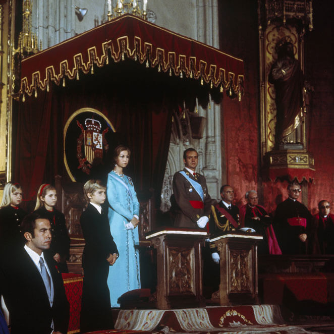 Intronisation du roi Juan Carlos d'Espagne