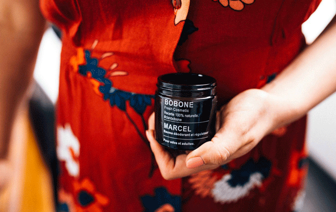 Un produit cosmétique de la marque belge Bobone vendu sur le site Les Eshops Belges
