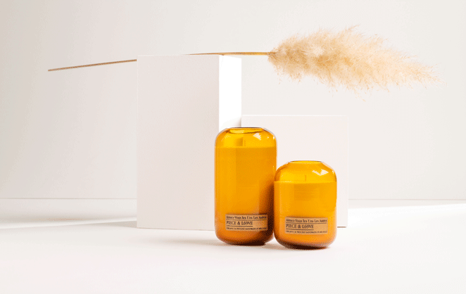Des bougies de décoration vendues sur le site Les Eshops Belges