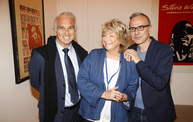 L'écrivain Philippe Besson avec Alain Terzian et Daniele Thompson