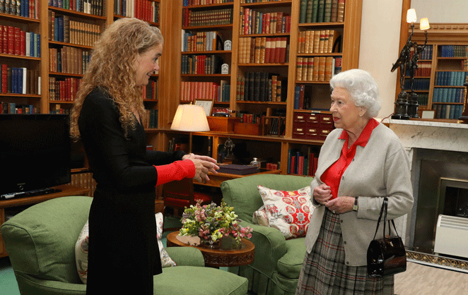 Julie Payette, gouverneur général du Canada, rencontre à Balmoral, la reine Elizabeth II