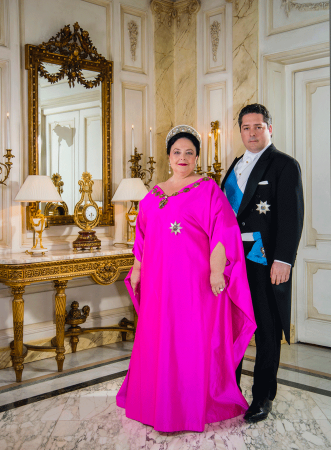 La grande-duchesse Marie avec son fils le grand-duc Georges de Russie