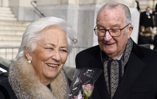 La reine Paola avec le roi Albert II de Belgique