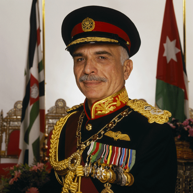 Le roi Hussein de Jordanie