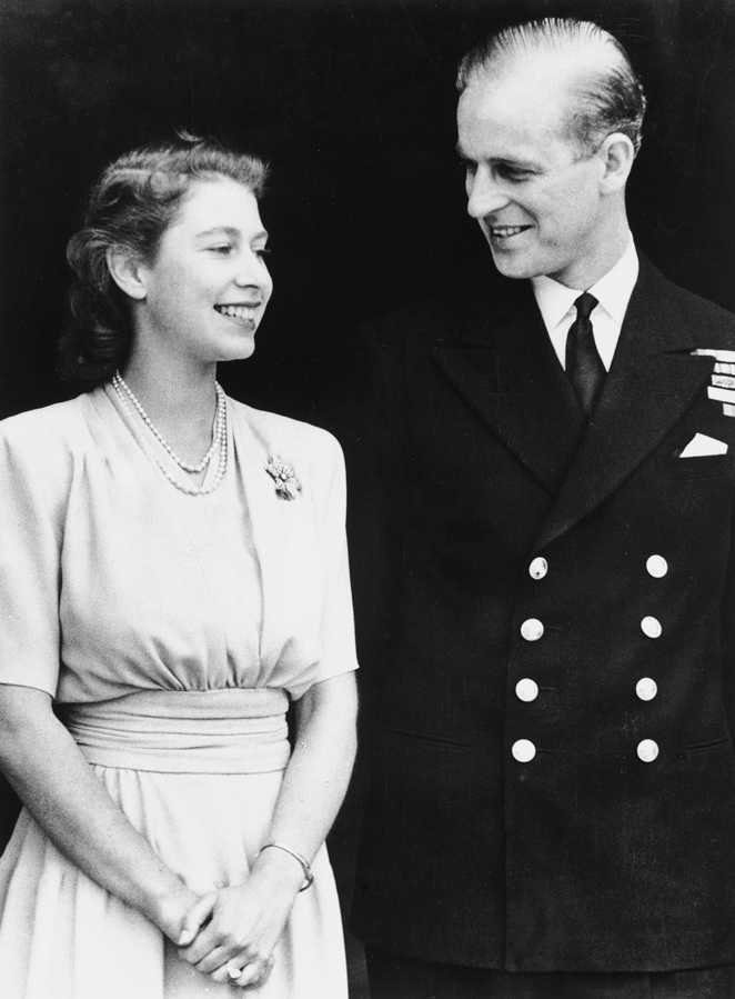 La princesse Elizabeth et le prince Philip Mountbatten dans leur jeunesse