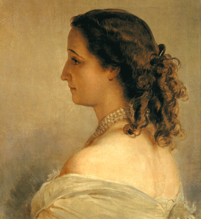 Portrait de l'impératrice Eugénie peint par Winterhalter