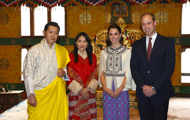 La reine du Bouthan, Jetsun Pemo avec le duc et la duchesse de Cambridge, Jetsun Pema