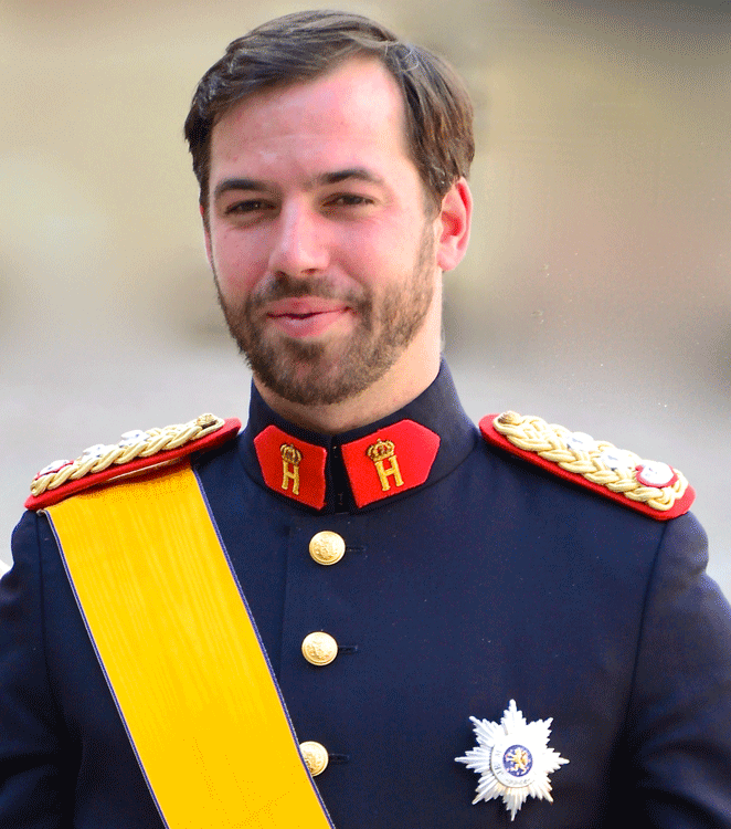 Le prince Guillaume de Luxembourg en uniforme de colonel de l'armée luxembourgeoise