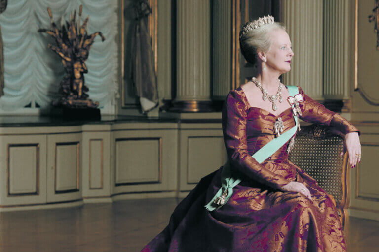 Portrait officiel de la reine Margreth II de Danemark