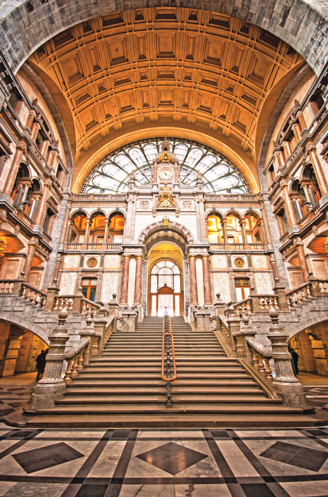 La gare d’Anvers figure dans le trio de tête des plus belles gares au monde. © DR