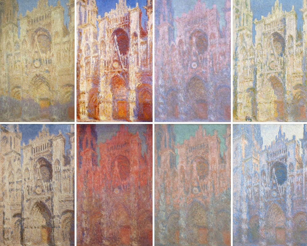 Extrait de la série de Claude Monet, Les Cathédrales de Rouen (1874) . © DR