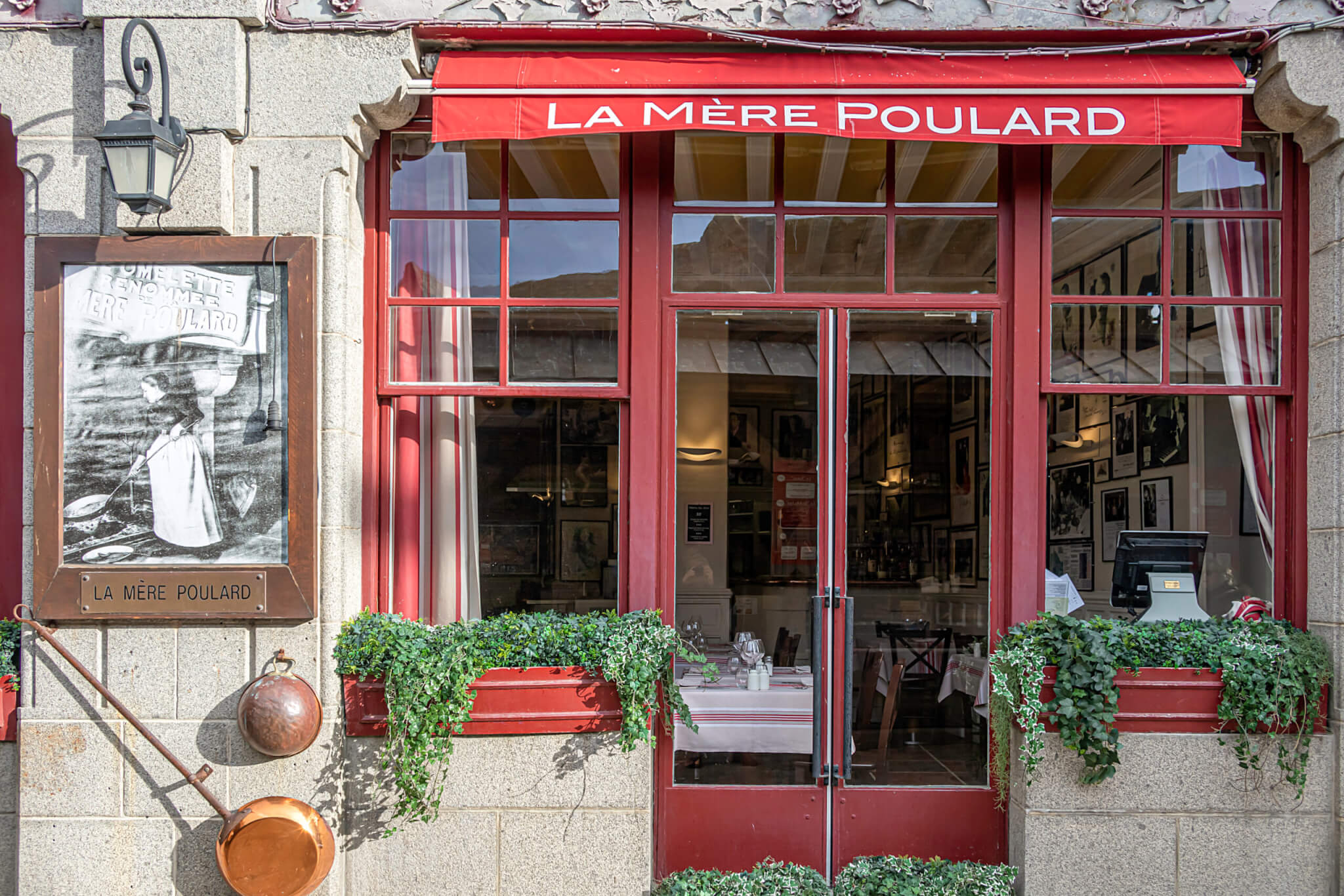 Le restaurant La Mère Poularde ouvert en 1888 par Annette et Victor Poulard. © CM
