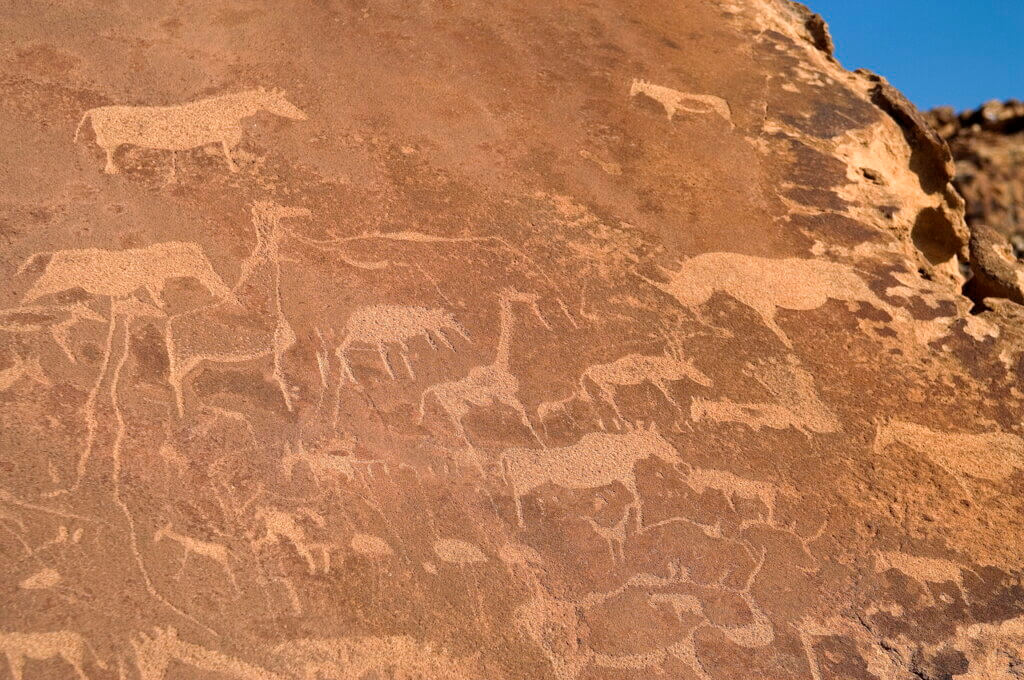 Des pétroglyphes à Twyfelfontein. © Terre d'Afrique