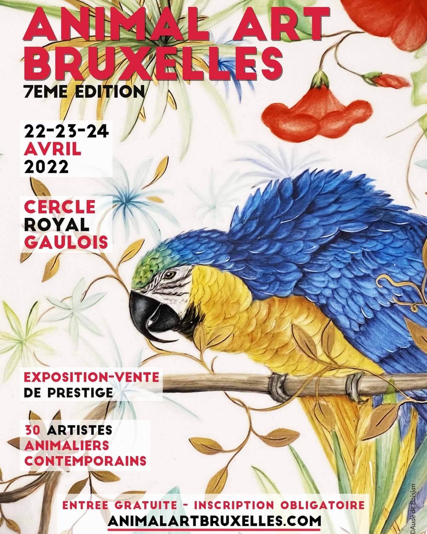 Affiche du salon Animal Art Bruxelles