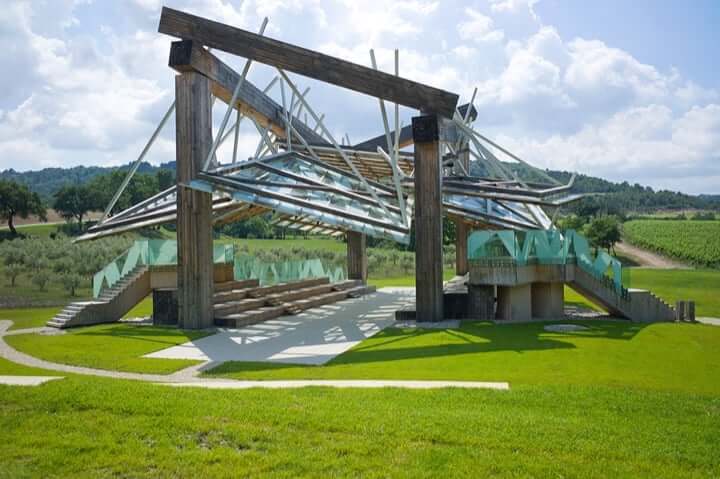 Le Pavillon de Musique réalisé par Frank Gehry. © La Villa La Coste