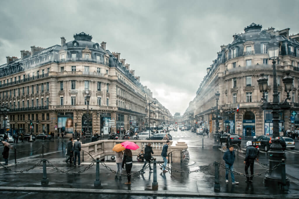 Paris sous le pluie