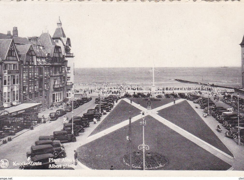La place Albert à Knokke-le-Zoute en 1932