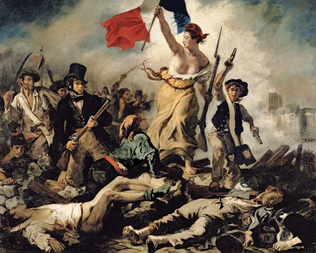 'La liberté guidant le peuple' est un tableau peint en 1830 par Eugène Delacroix, le chef de file du romantisme. © DR