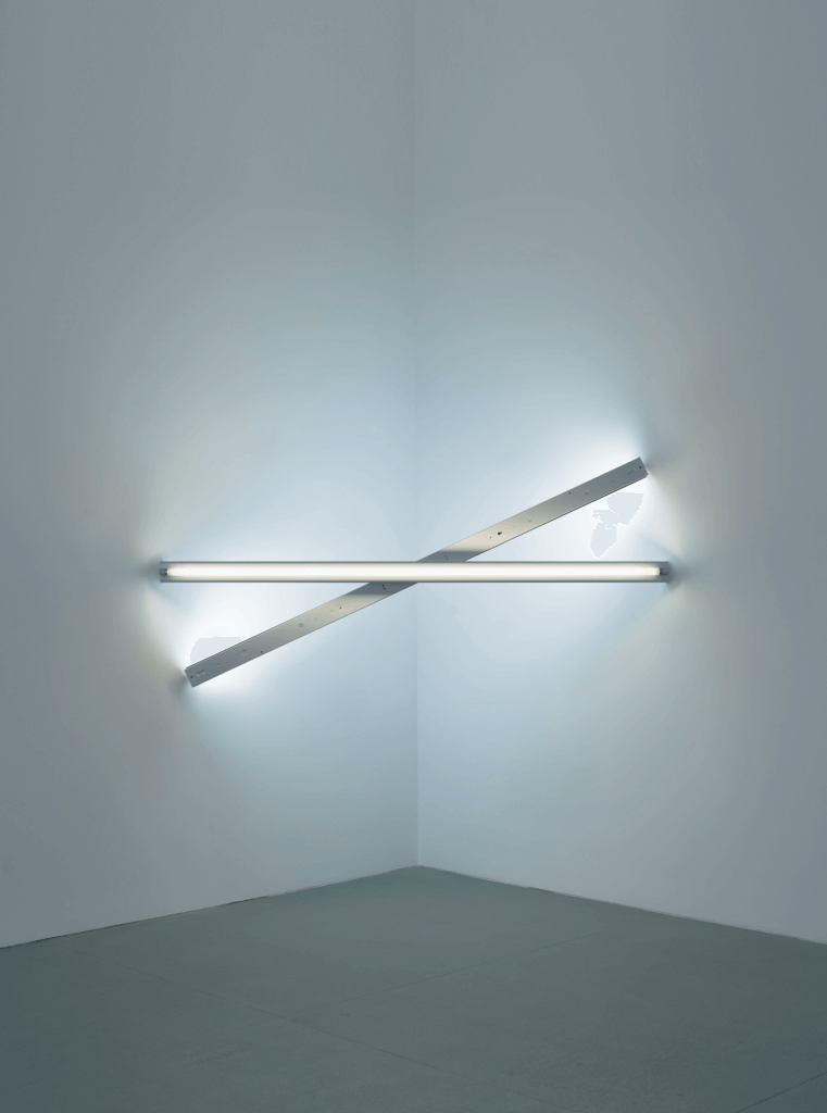 Dan Flavin, untitled (to Cy Twombly) 1, 1972, courtesy of David Zwirner © Stephen Falvin ADAGP, Paris