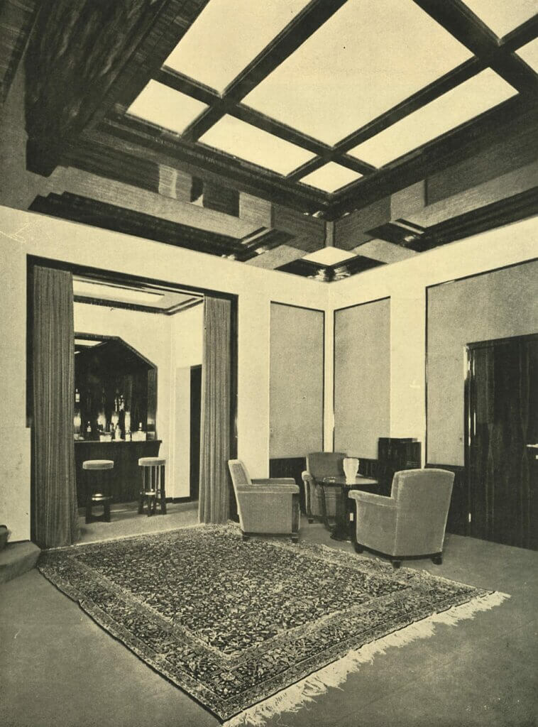 Villa Empain, Le salon intime et le bar , 1931-1933 © DR