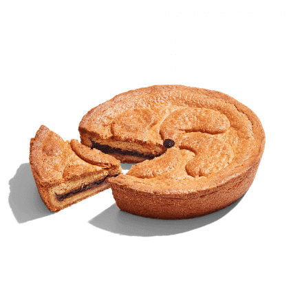 Le gâteau basque à la cerise.© DR