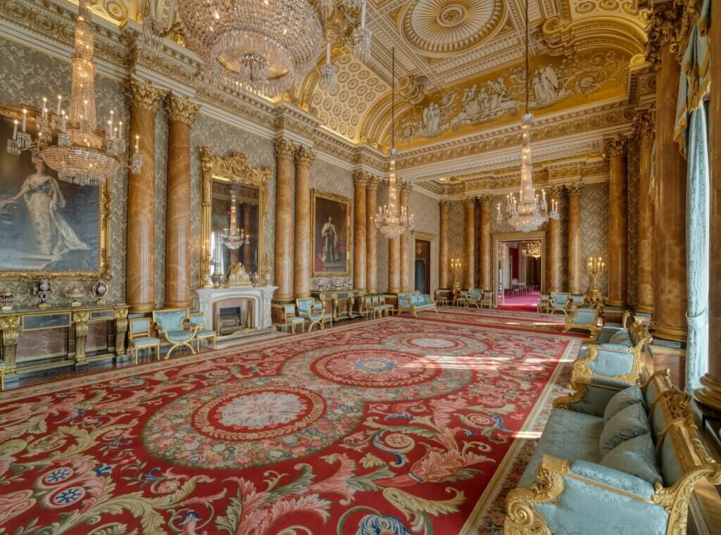 La 'Blue Drawing Room' à Buckingham Palace. © Royal Trust Collection